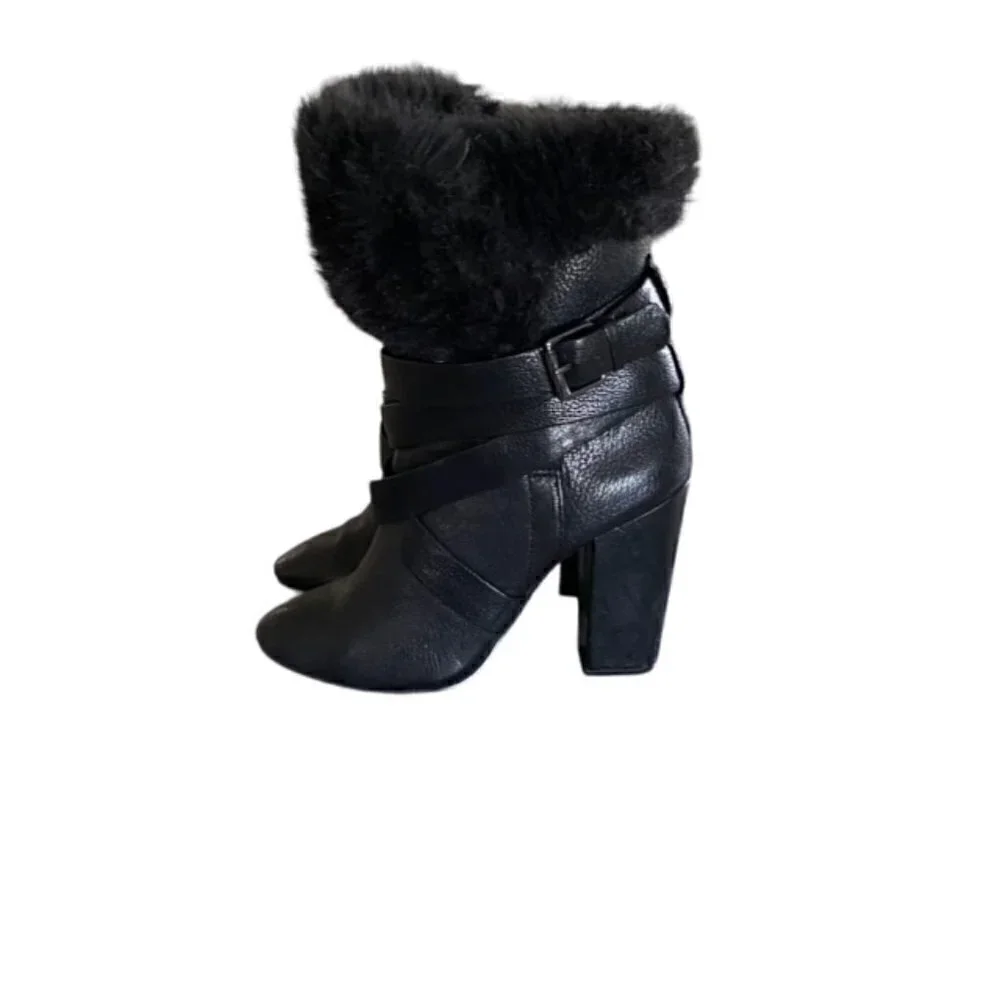 Pour La Victoire Bionda Bootie with Faux Fur Cuff 9